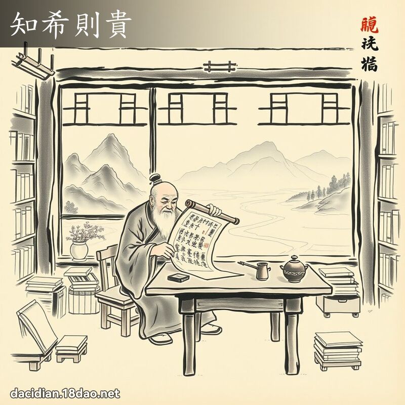 知希則貴 - 中華成語配圖