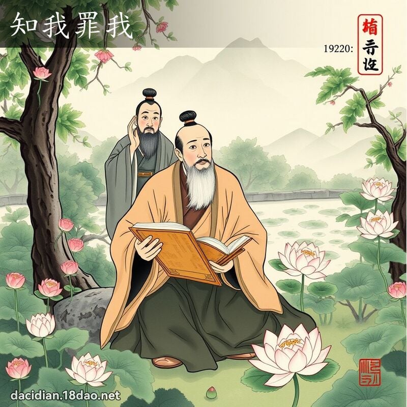 知我罪我 - 中華成語配圖