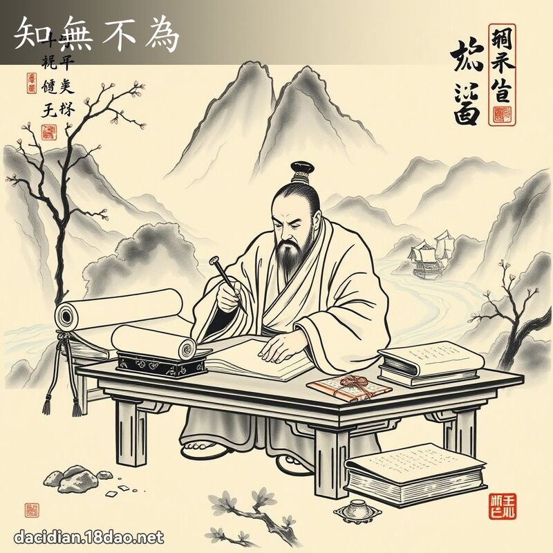 知无不为 - 中华成语配图