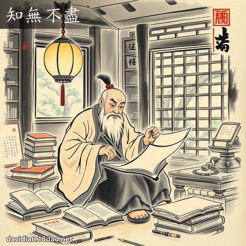 知无不尽 - 中华成语配图