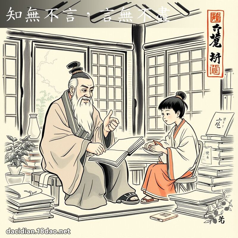 知无不言，言无不尽 - 中华成语配图