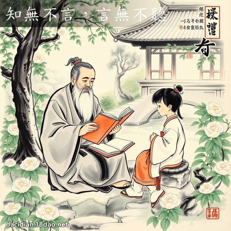 知無不言，言無不聽 - 中華成語配圖