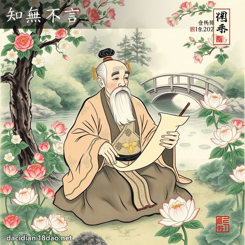 知無不言 - 中華成語配圖