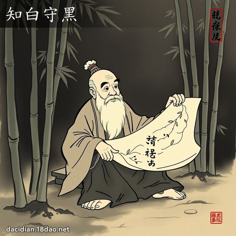 知白守黑 - 中華成語配圖