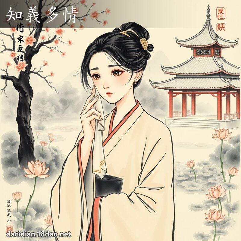 知義多情 - 中華成語配圖