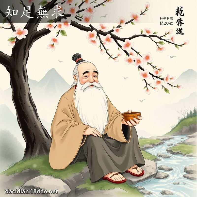 知足无求 - 中华成语配图