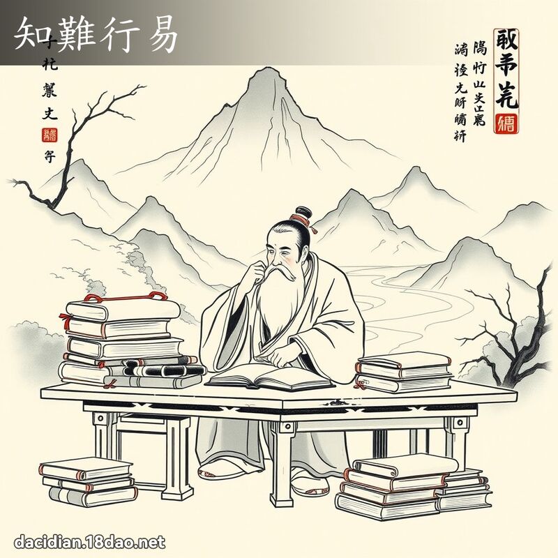 知难行易 配图