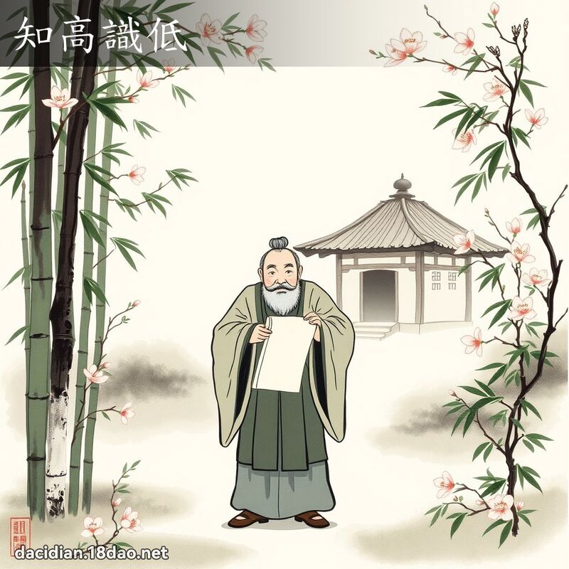 知高识低 配图