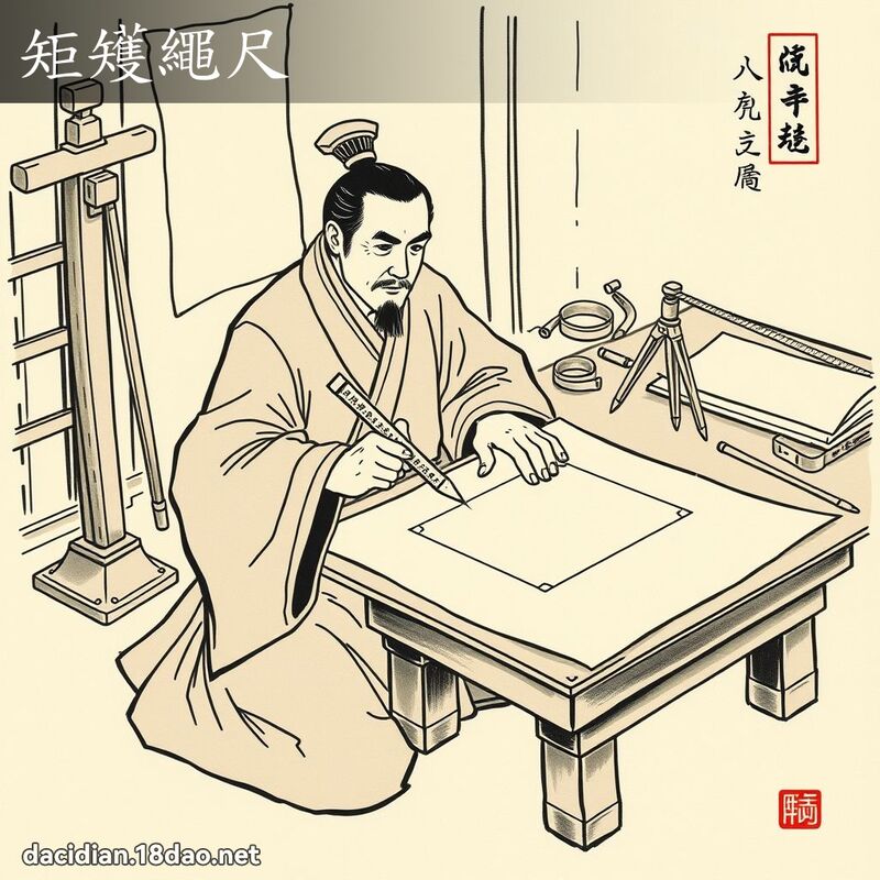 矩矱绳尺 配图