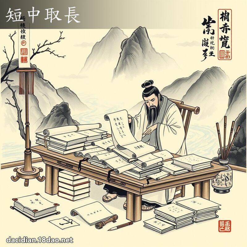 短中取长 配图