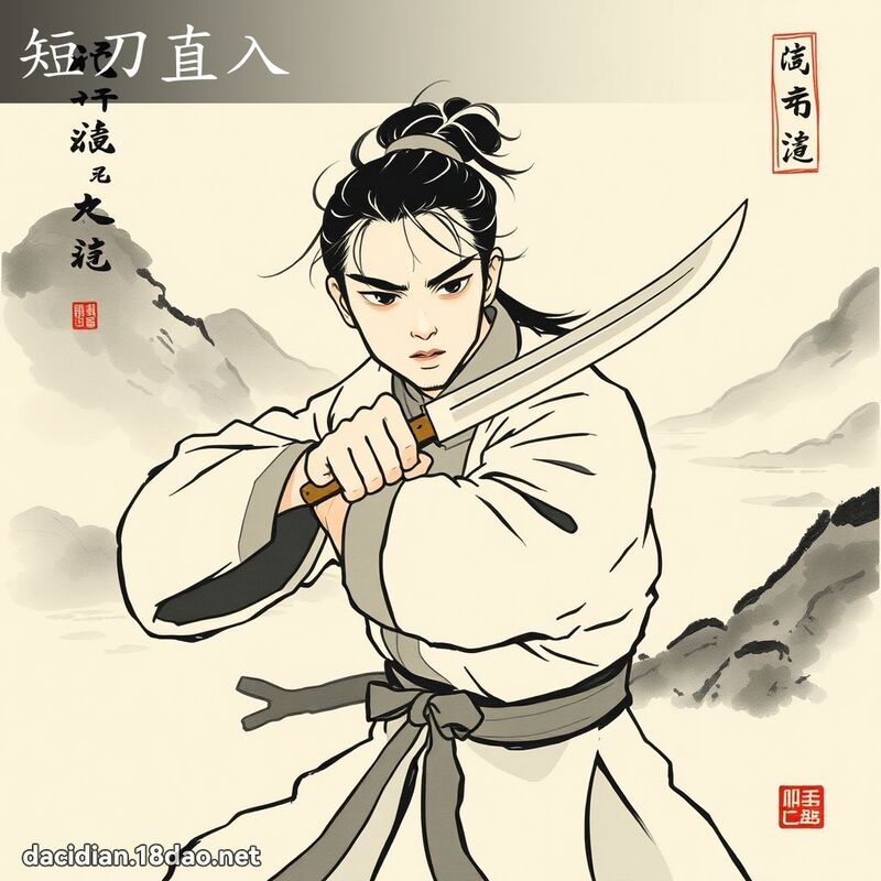 短刀直入 配图