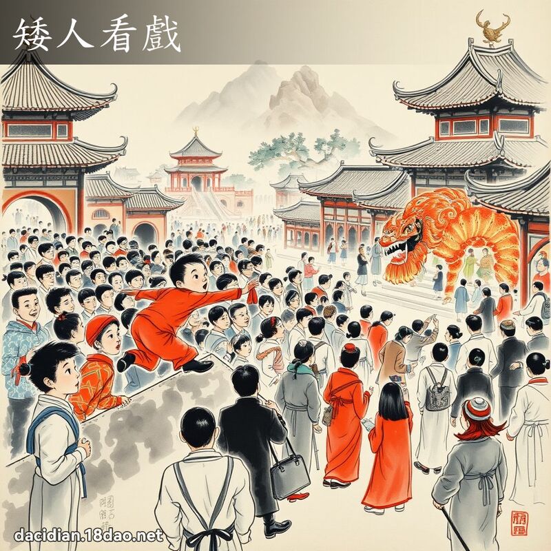 矮人看戏 配图