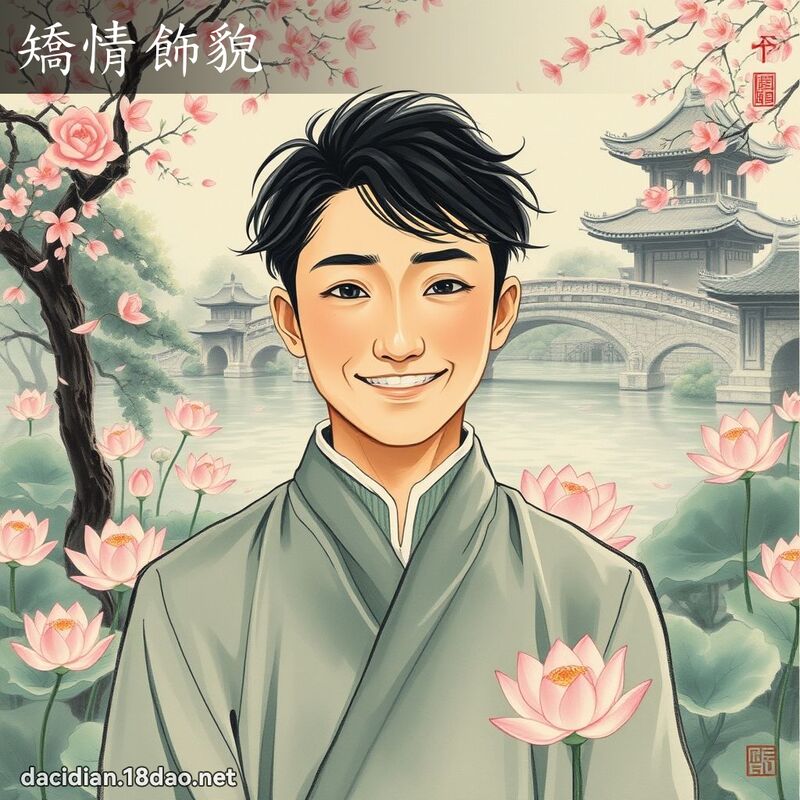 矫情饰貌 配图