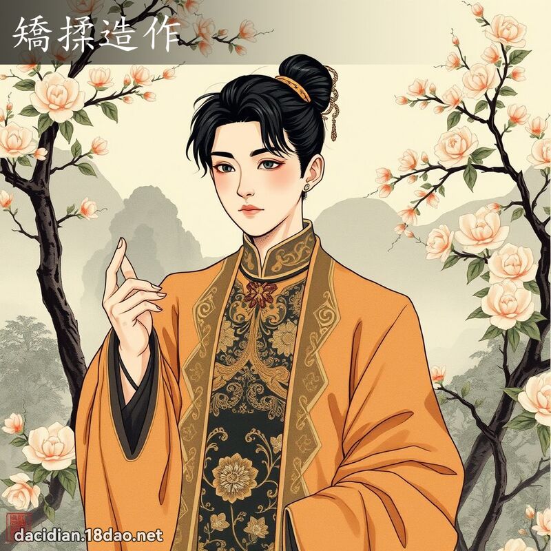 矫揉造作 配图