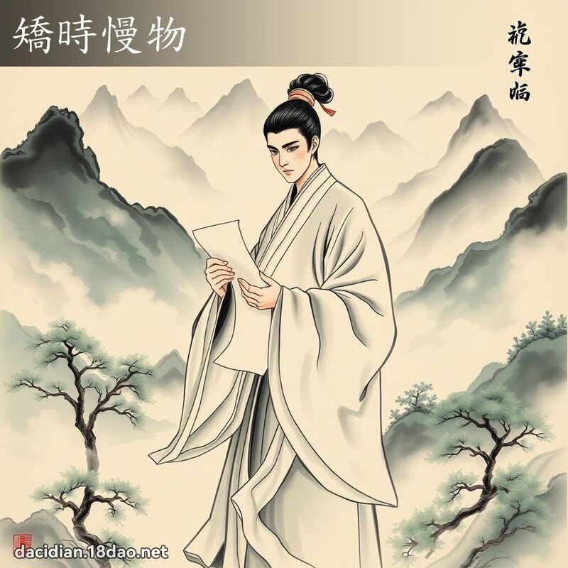 矫时慢物 配图