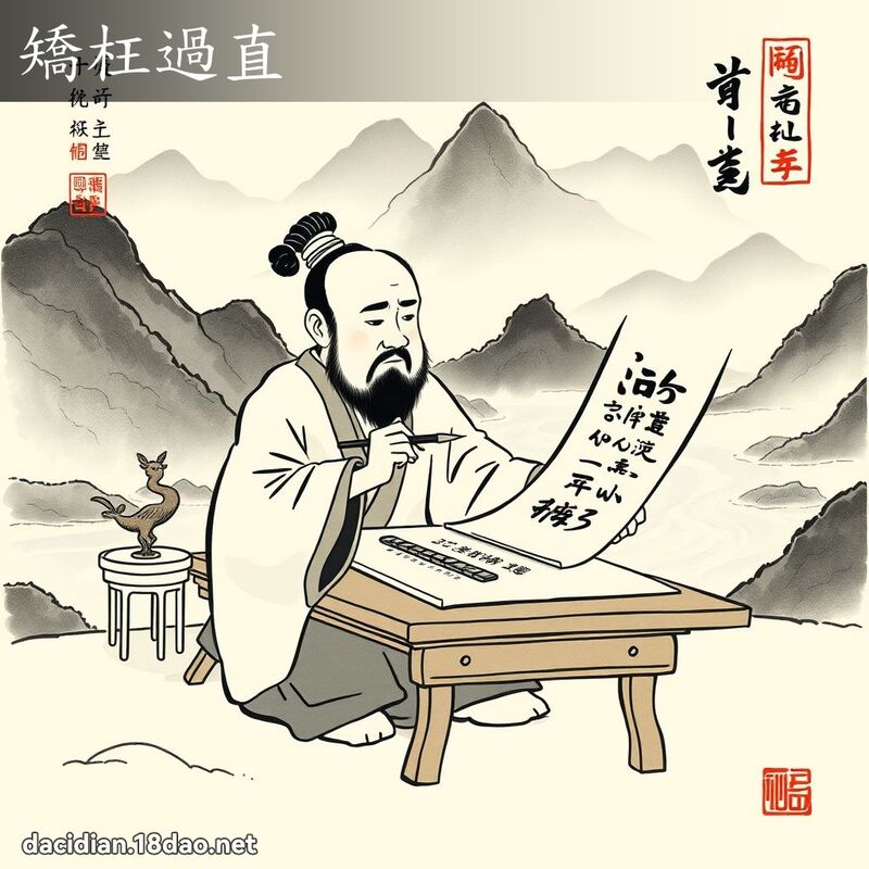 矫枉过直 配图