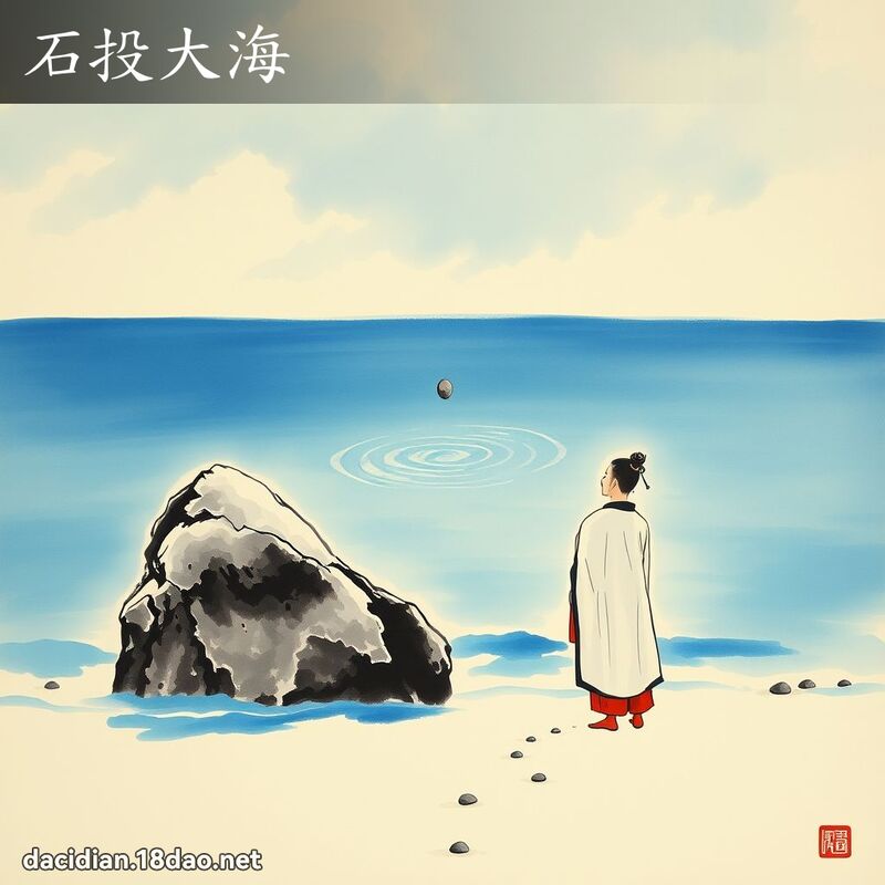 石投大海 配图