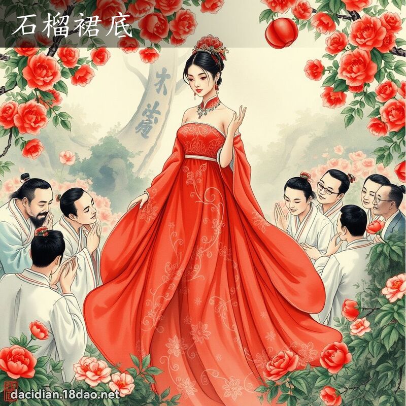 石榴裙底 配图