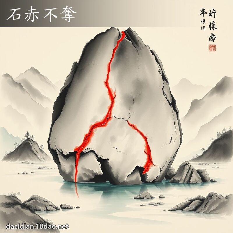 石赤不夺 配图