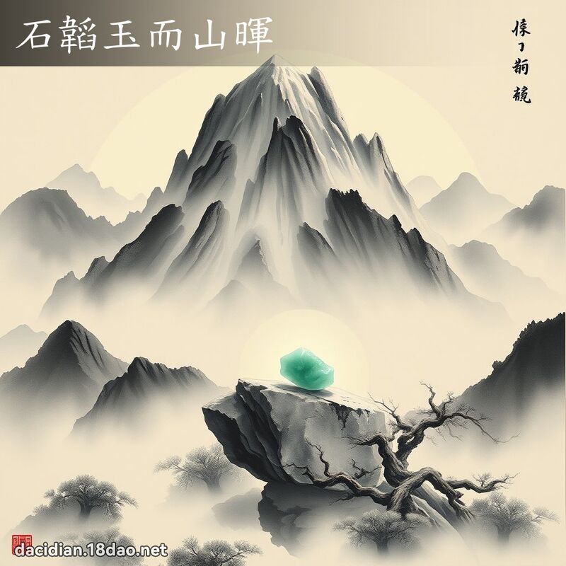 石韜玉而山暉 配图