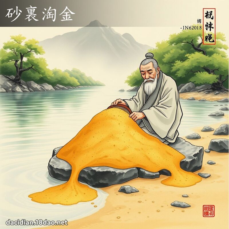 砂裏淘金 配图