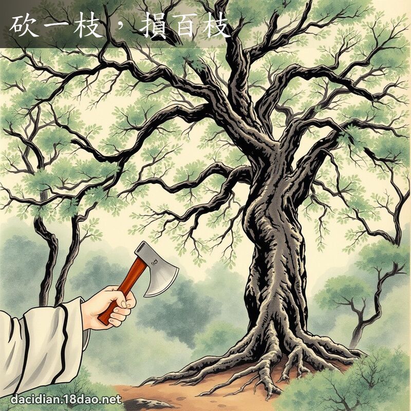 砍一枝,损百枝 配图