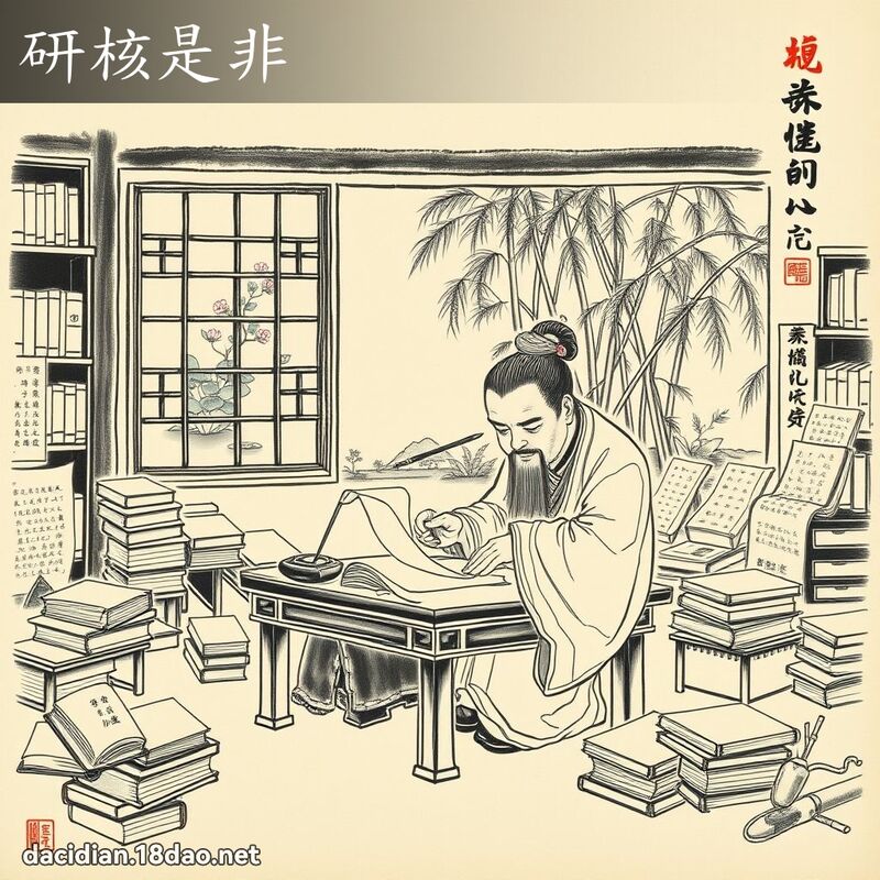 研核是非 配图