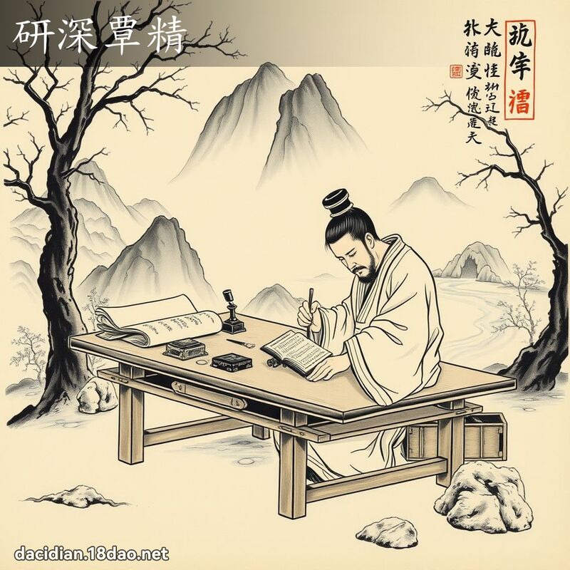 研深覃精 配图