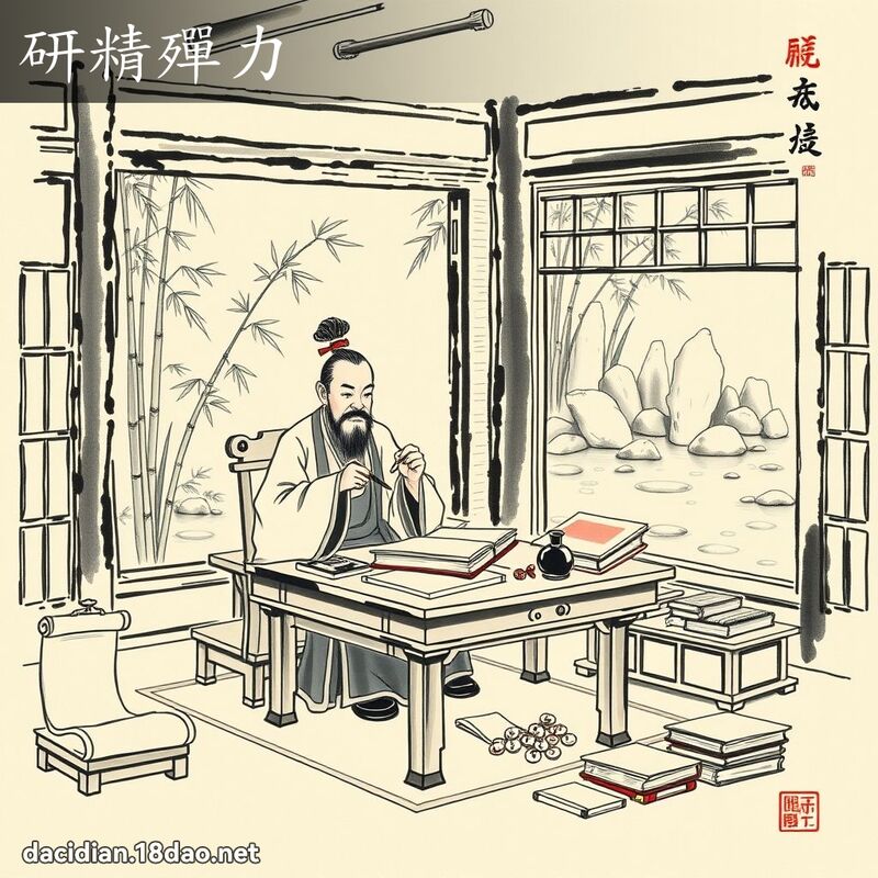 研精殫力 配图