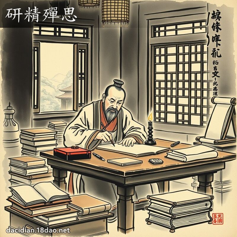 研精殫思 配图