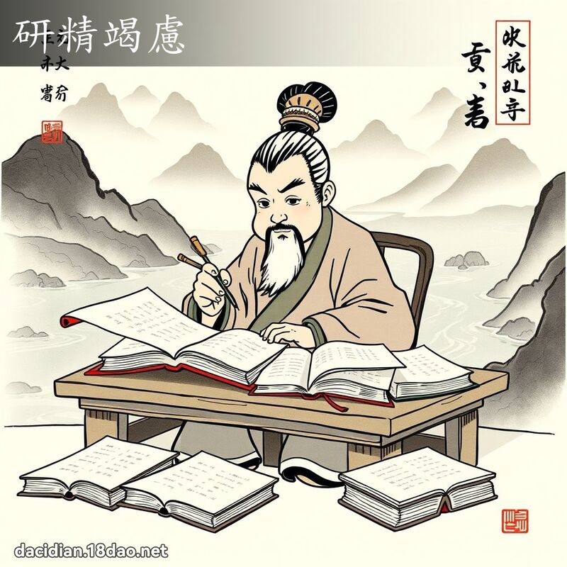 研精竭虑 配图