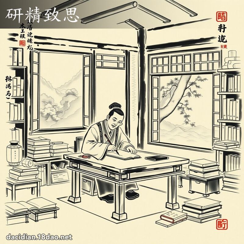 研精致思 配图