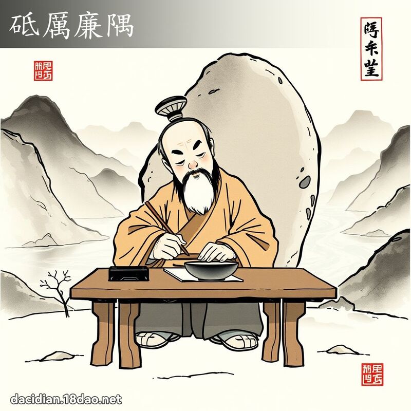 砥厲廉隅 配图
