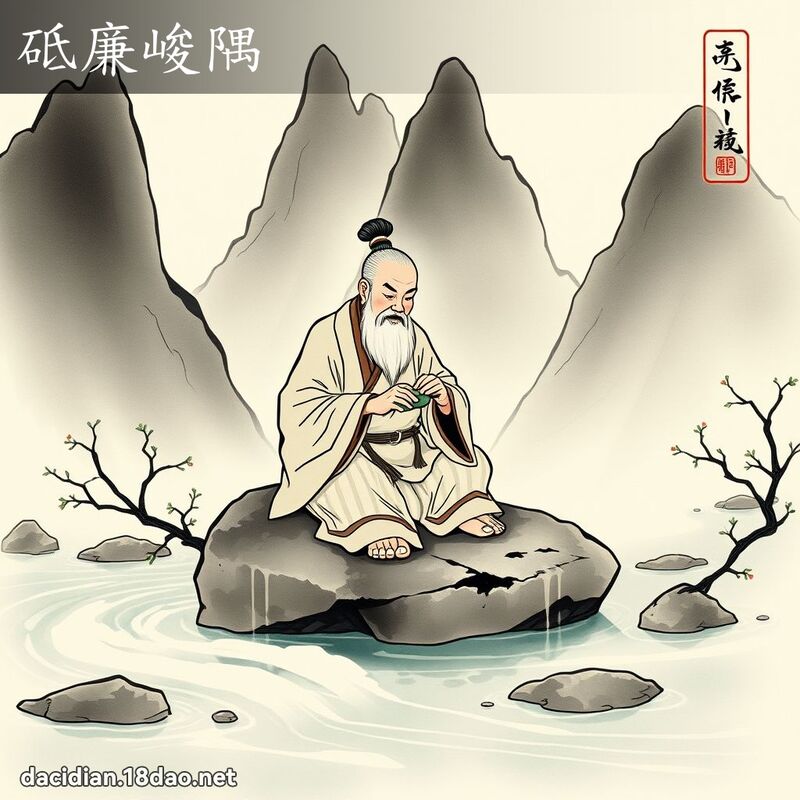 砥廉峻隅 配图