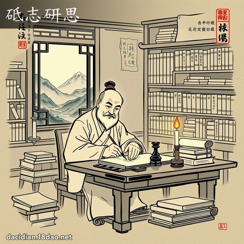 砥志研思 配图