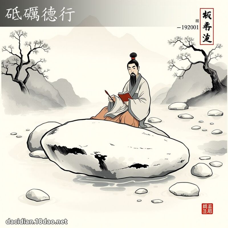 砥礪德行 配图
