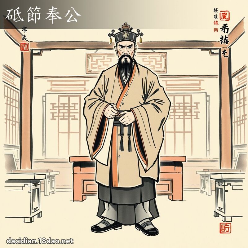 砥節奉公 配图