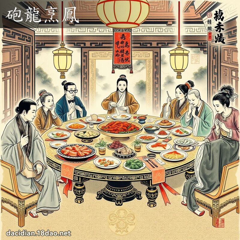 砲龍烹鳳 配图