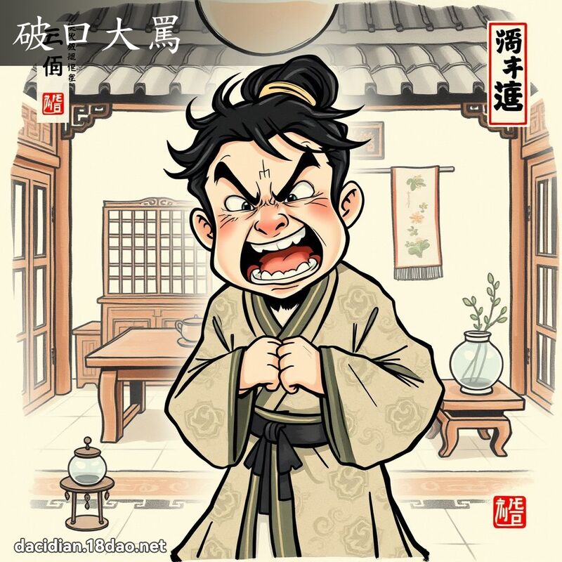 破口大罵 配图
