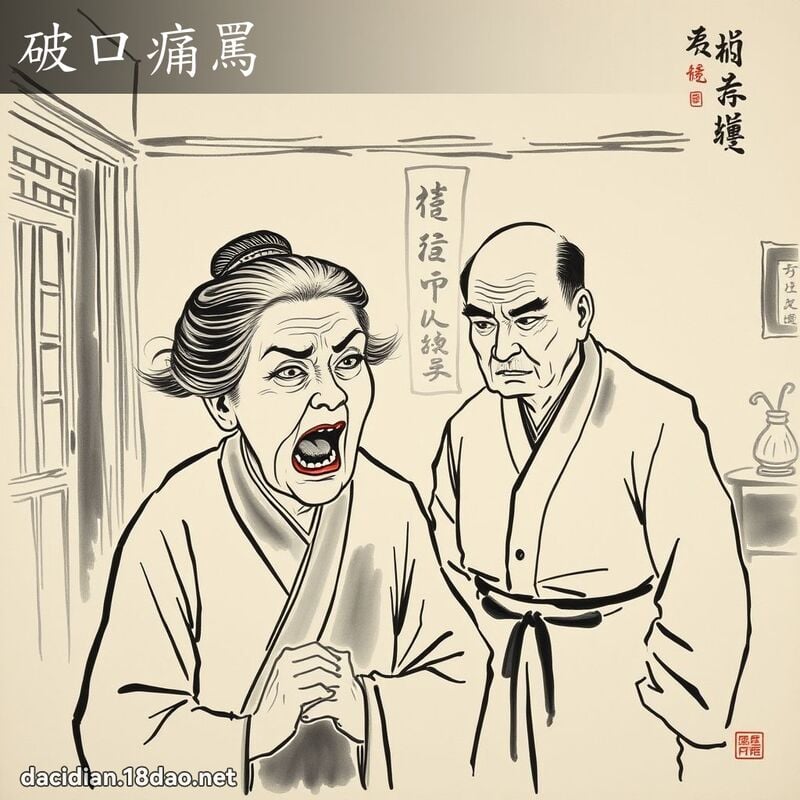 破口痛罵 配图
