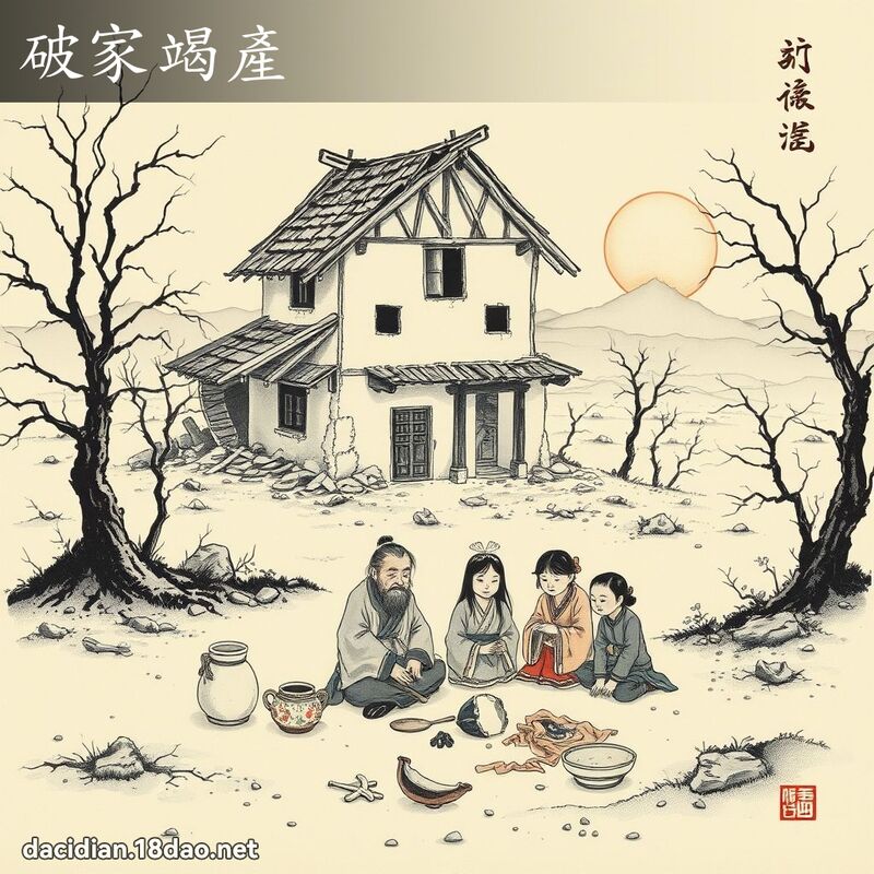 破家竭產 配图