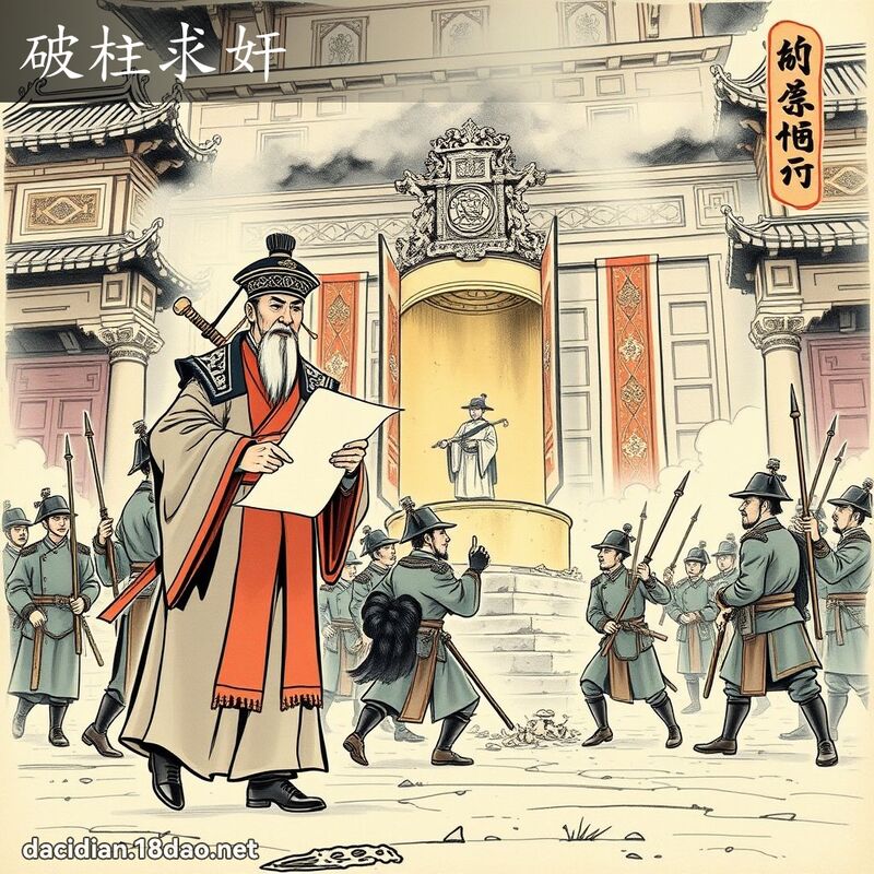 破柱求奸 配图