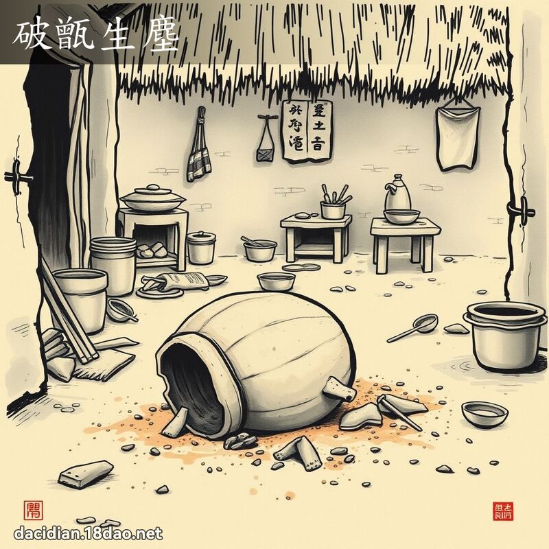 破甑生塵 配图