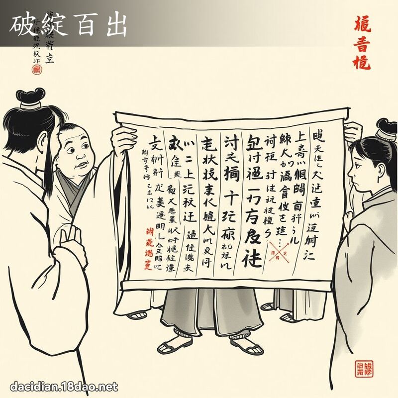 破綻百出 配图