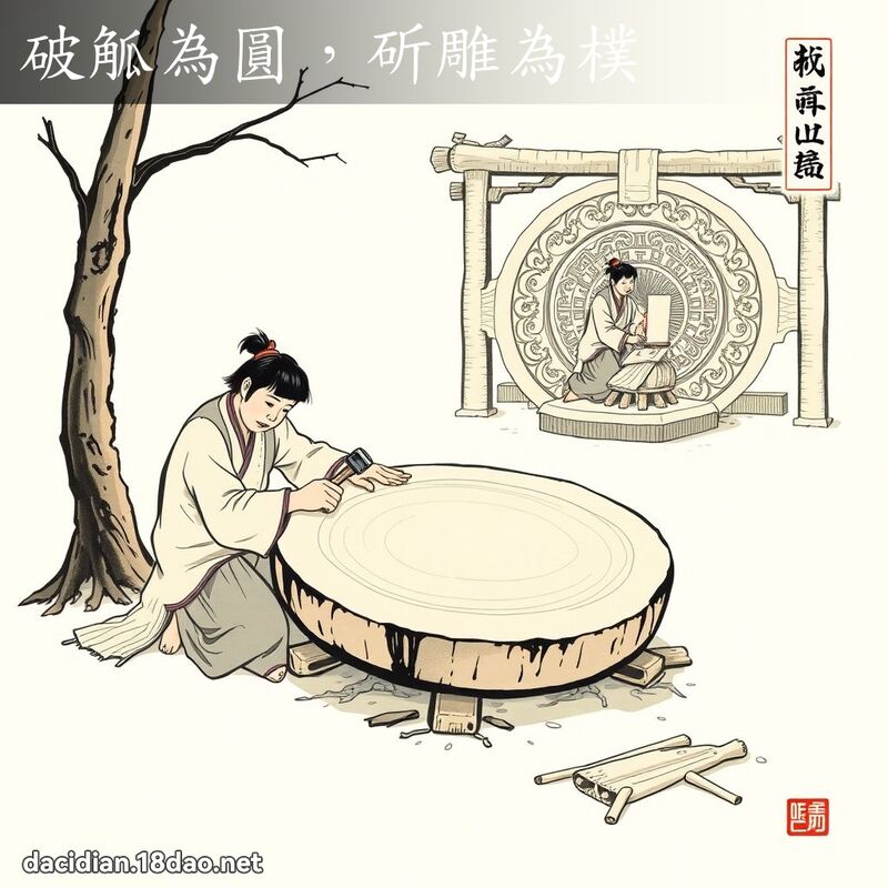 破觚为圆,斫雕为朴 配图