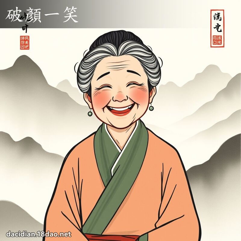 破顏一笑 配图