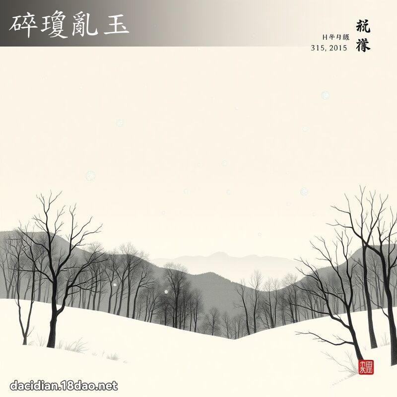 碎琼乱玉 配图