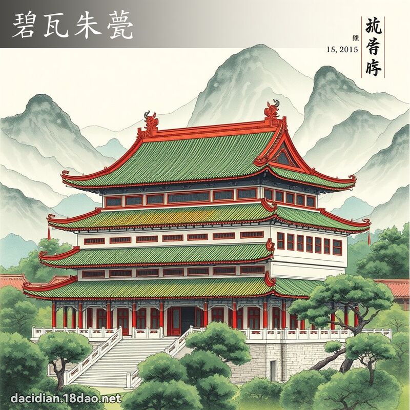 碧瓦朱甍 配图