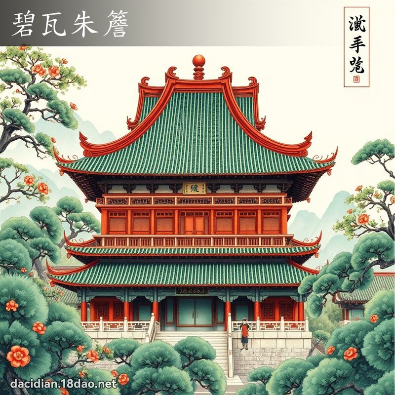 碧瓦朱簷 配图