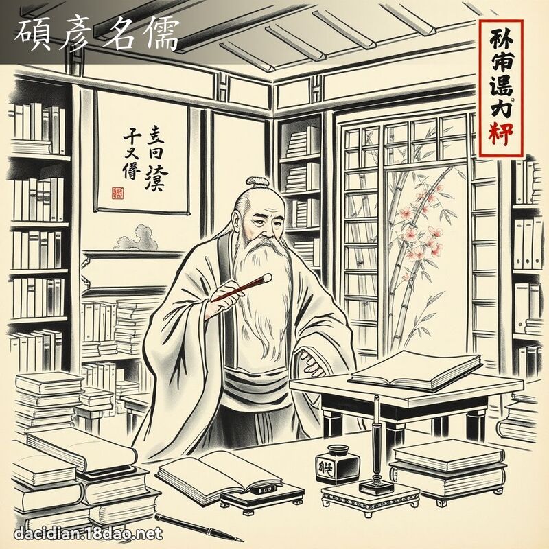 硕彦名儒 配图